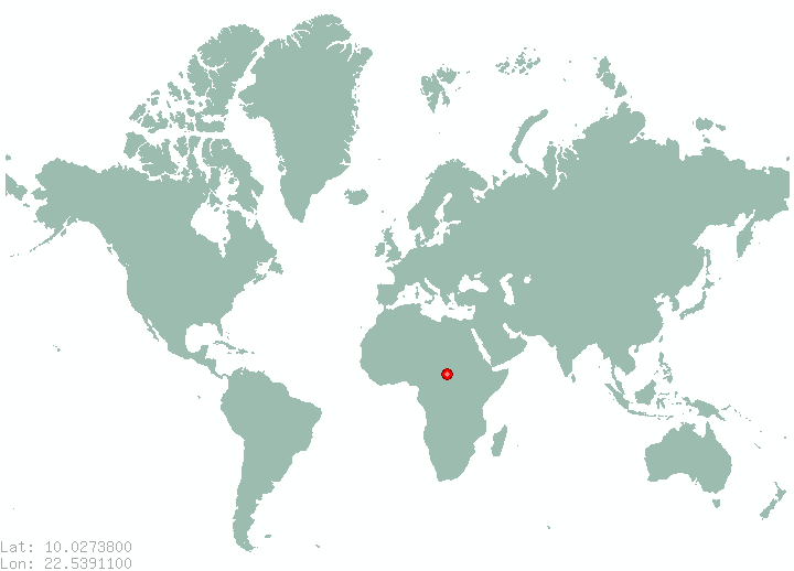 Madjia in world map